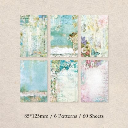 60Sheets Vintage Paper  Flowers-JournalTale