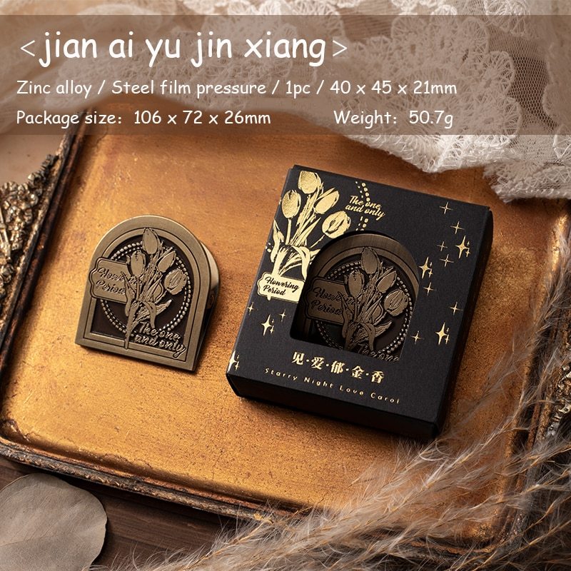 1 Pc Retro Style Metal Clip Star Night DIY Journal-JournalTale