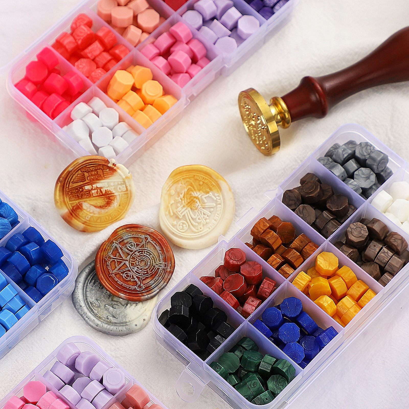 10/15/24 Color/Box DIY Handmade Fire Paint Wax Particles Creative-JournalTale