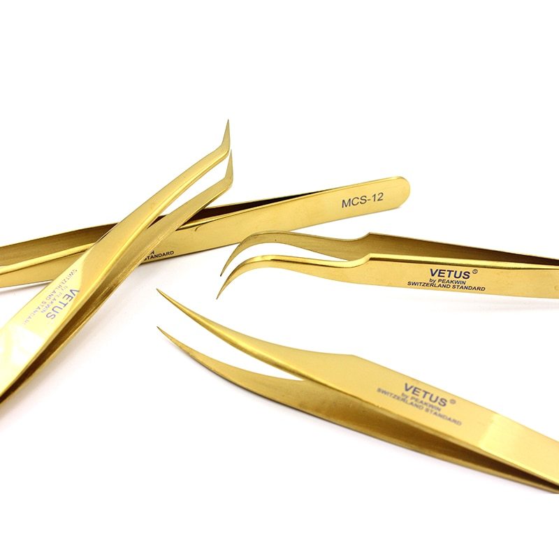 Golden colors Tweezers-JournalTale