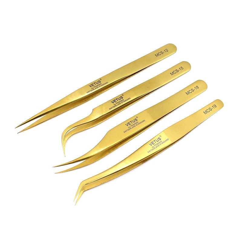 Golden colors Tweezers-JournalTale