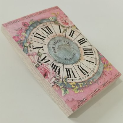 100Pcs Large Vintage Rose Flower Memo Pads Material Paper-JournalTale