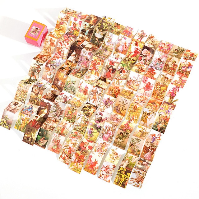 100pcs Vintage Textured Paper Material Paper-JournalTale