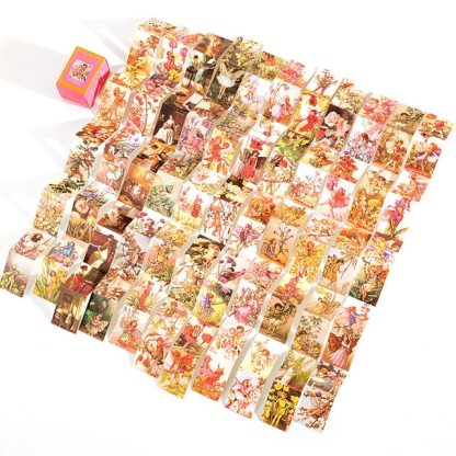 100pcs Vintage Textured Paper Material Paper-JournalTale