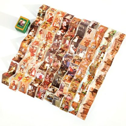 100pcs Vintage Textured Paper Material Paper-JournalTale