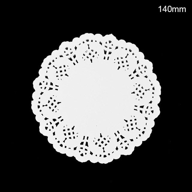 100pcs White Lace Paper DIY Box Packaging-JournalTale