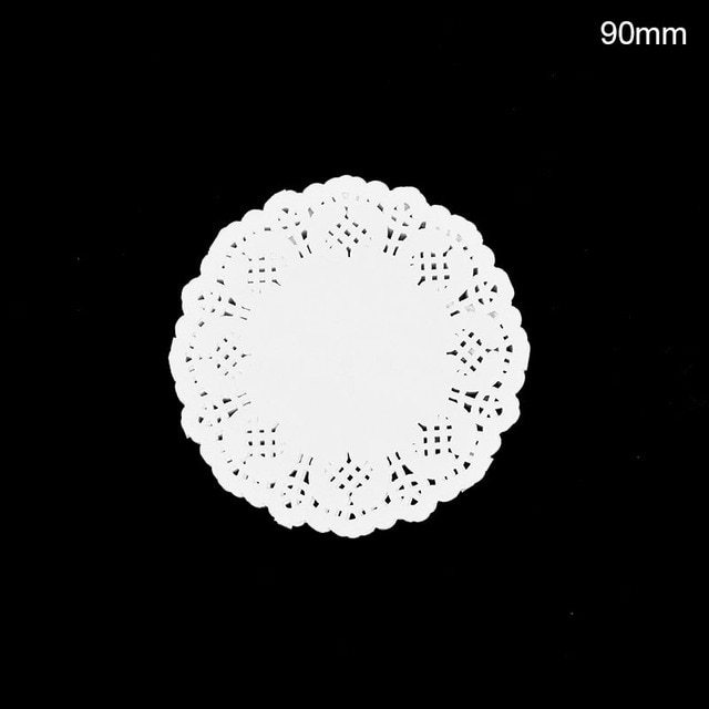 100pcs White Lace Paper DIY Box Packaging-JournalTale