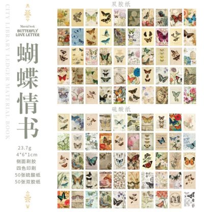 100pcs/lot Memo Pads Material Paper City Library Journal-JournalTale