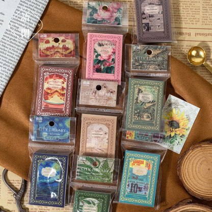 100pcs/lot Memo Pads Material Paper City Library Journal-JournalTale