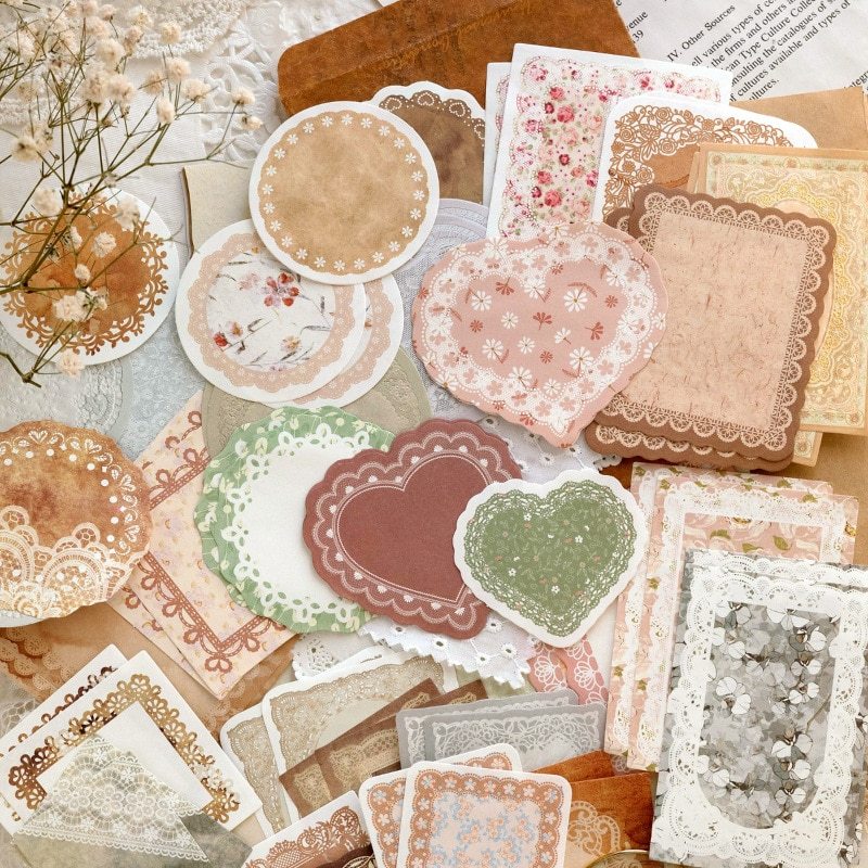 100pcs/lot Memo Pads Material Paper Memories Preface DIY-JournalTale