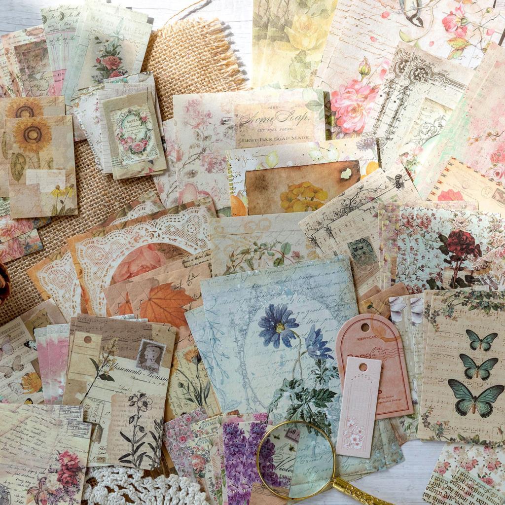 100pcs/lot Memo Pads Material Paper Vintage Paper-JournalTale