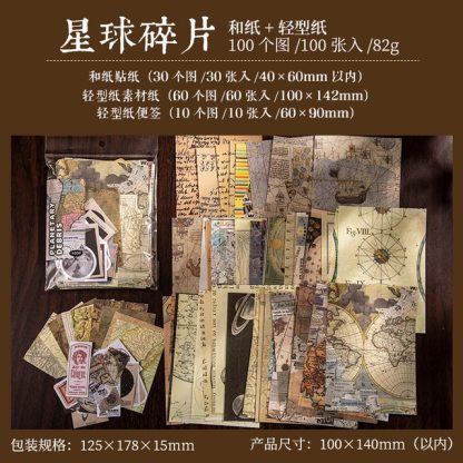 100pcs/lot Memo Pads Material Paper Vintage-JournalTale