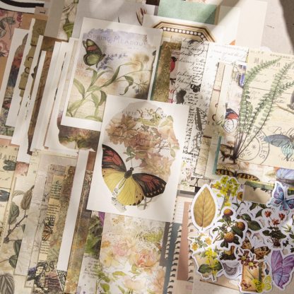 100pcs/lot Memo Pads Material Paper Vintage-JournalTale