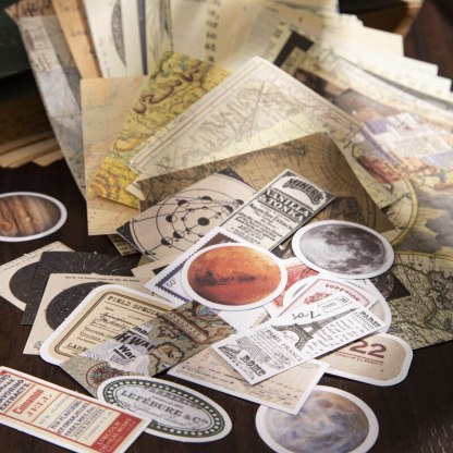 100pcs/lot Memo Pads Material Paper Vintage-JournalTale