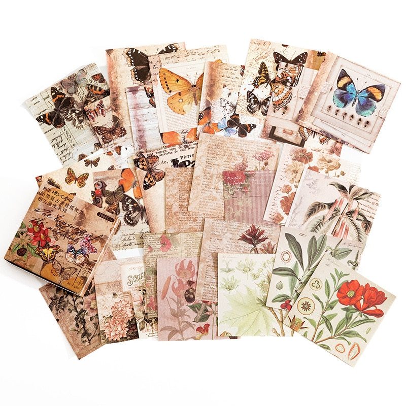 100pcs/lot Memo Pads Material Paper Vintage Fingertip-JournalTale