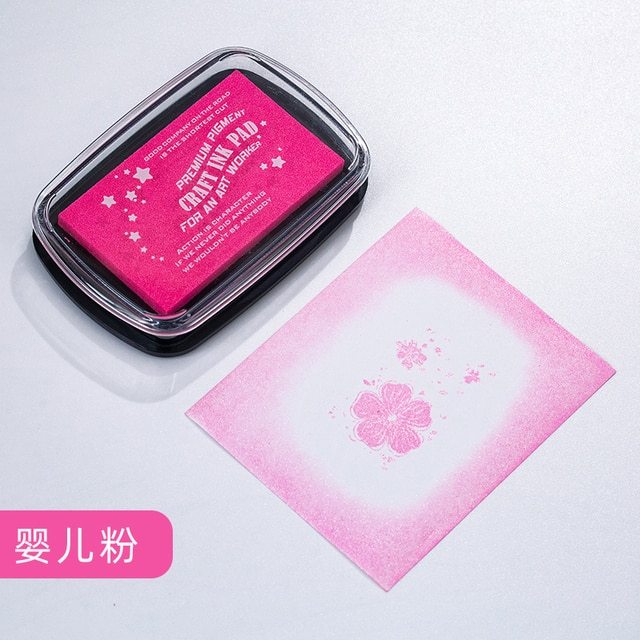 6 Colors Big Size Inkpad Craft Oil Based DIY Ink Pads-JournalTale