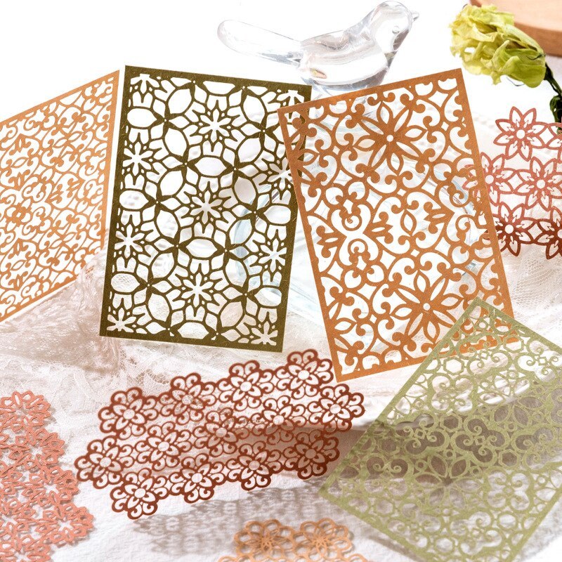 10pcs/lot Memo Pads Material Paper Lace-JournalTale