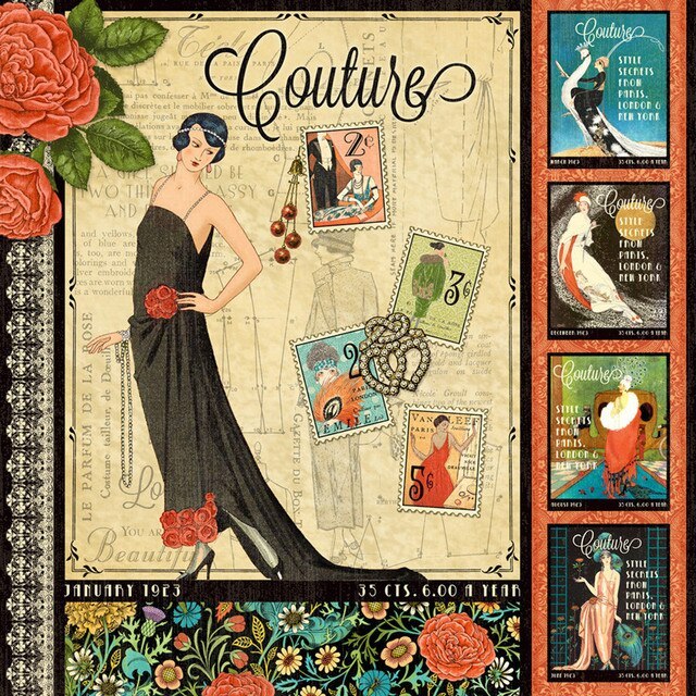 Vintage Ballet Elegance Stickers Crafts And stickers book-JournalTale