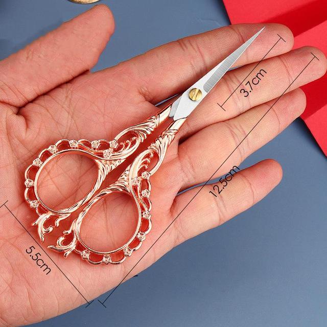 Antique Scissors Retro Cross Stitch Black Vintage Scissor-JournalTale