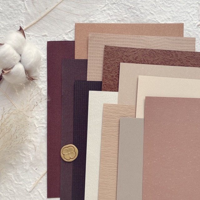 12Pcs Vintage Textured Paper Scrapbooking Supplies-JournalTale