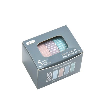 5pcs/set 10mmx2m Simple Grids Series Cute Washi Tape-JournalTale
