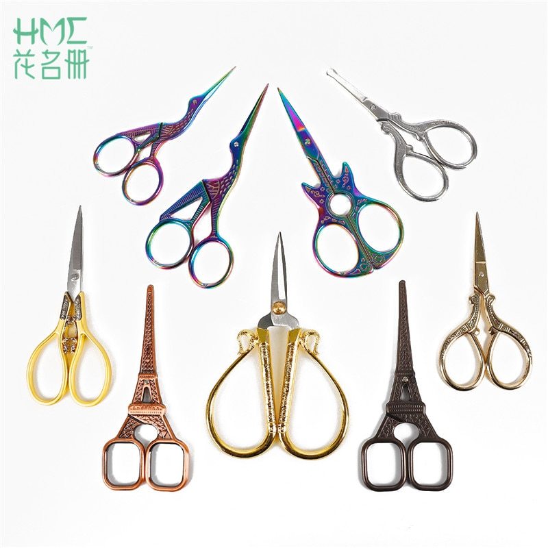 1pc/lot Durable Stainless Steel Vintage Classic Scissors-JournalTale