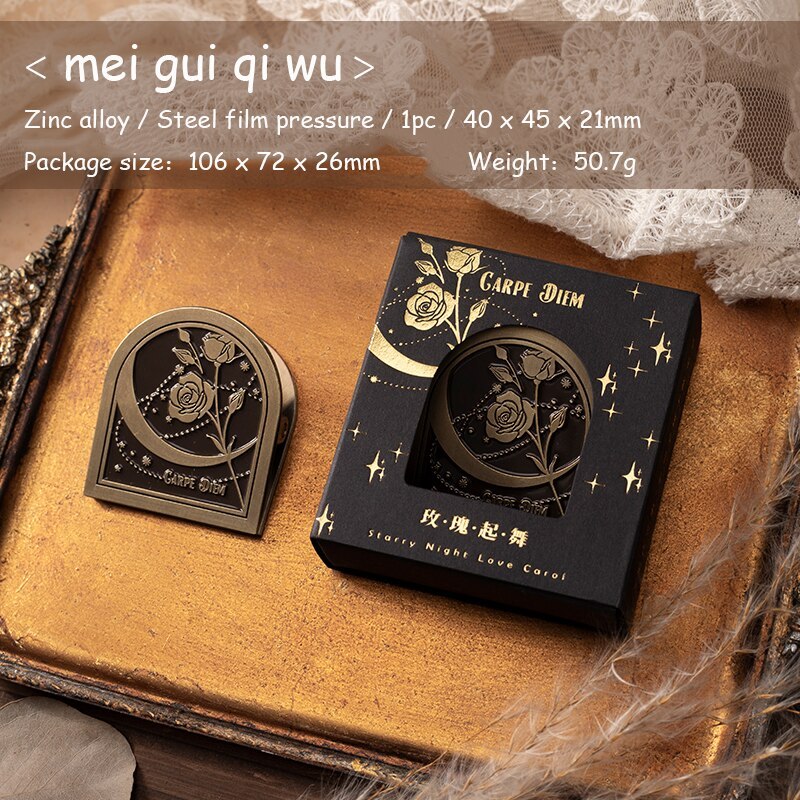1 Pc Retro Style Metal Clip Star Night DIY Journal-JournalTale