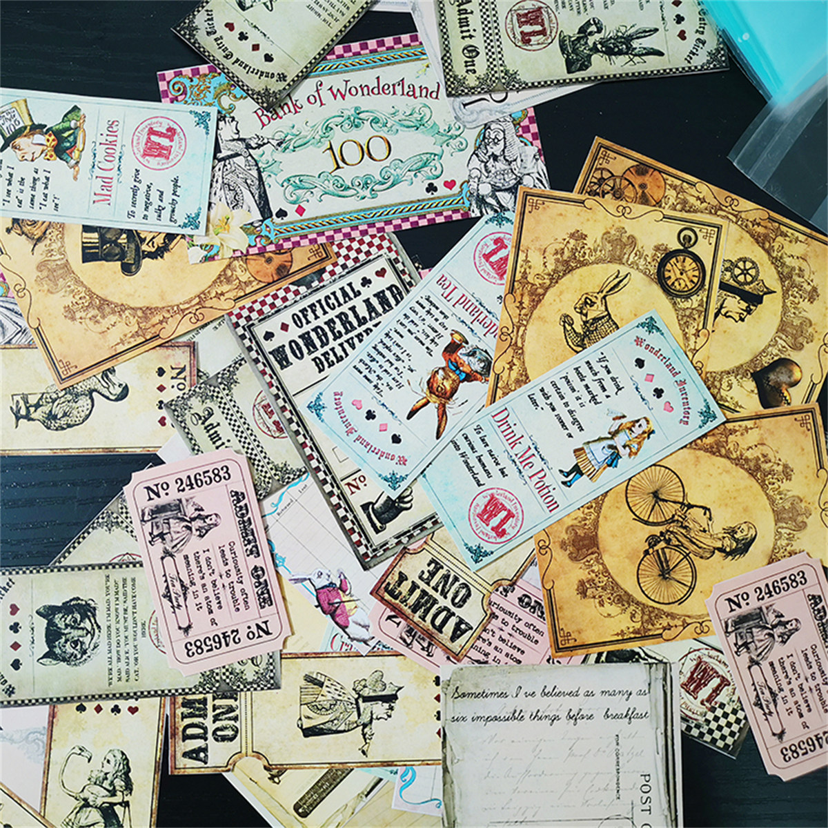 40pcs Alice Theme Stickers Bullet Journals-JournalTale
