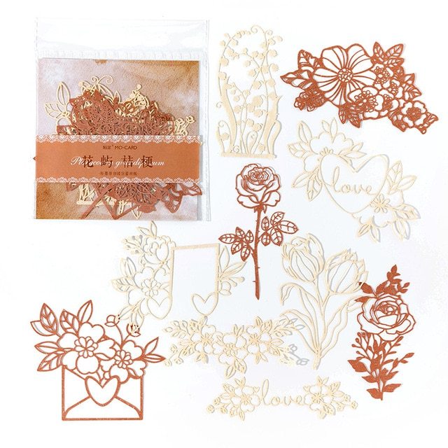 10pcs/lot Memo Pads Material Paper Lace-JournalTale