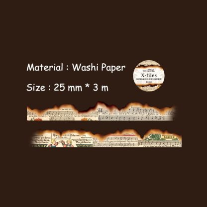 25mm*3m Vintage Washi Tapes Junk Journal Masking Tape-JournalTale