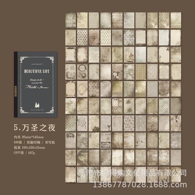 100pcs/lot Memo Pads Material Decoration Paper-JournalTale