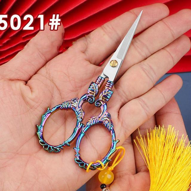 Antique Scissors Retro Cross Stitch Black Vintage Scissor-JournalTale
