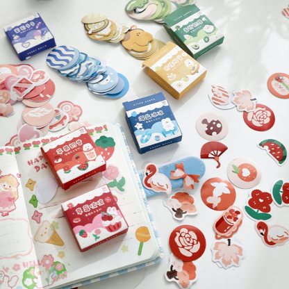 300pcs/pack Cute Stickers Film Paper Junk Journal Art-JournalTale