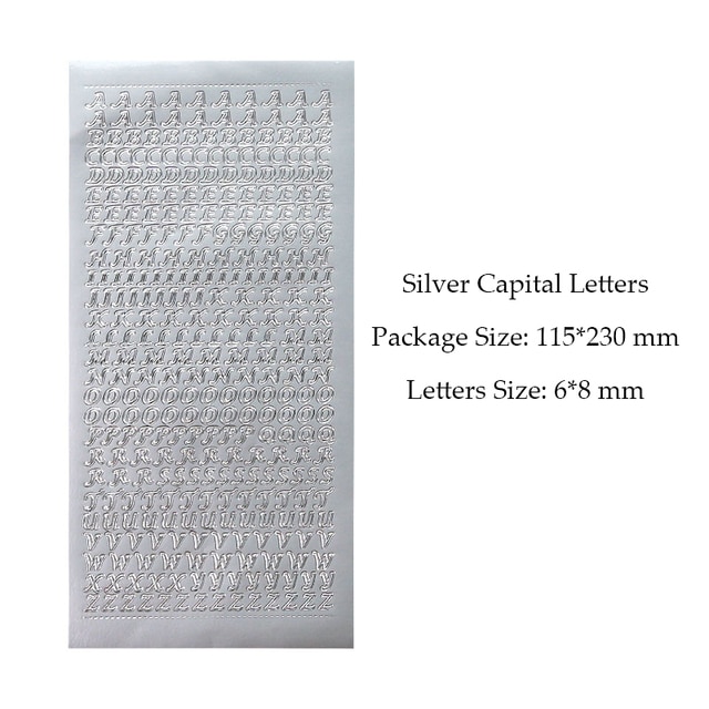 1 Sheet PVC Waterproof Durable Korean Golden Silver-JournalTale