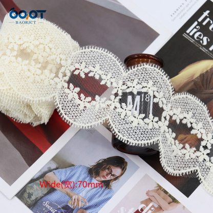 1Yards  Mesh Embroidered Lace Ribbon Materials-JournalTale