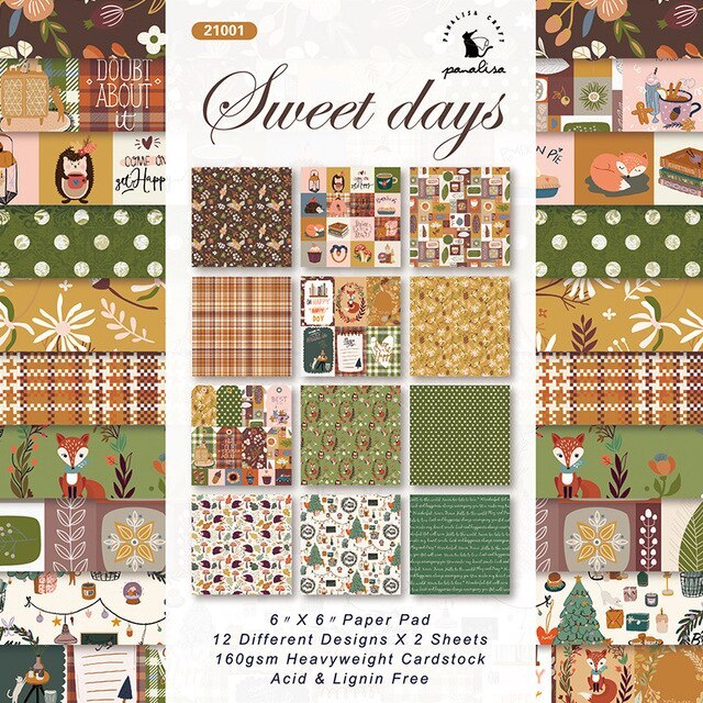 12 Sheets Vintage Plant Collections Scrapbooking Material Papers-JournalTale