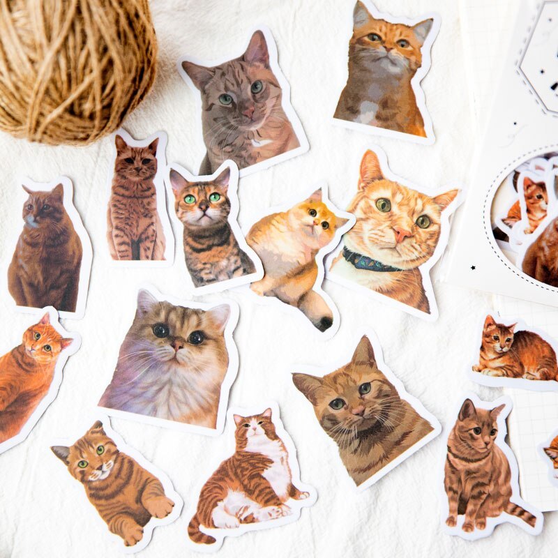 30pcs/lot Lovely Cats Stickers Decoration Kawaii Cute-JournalTale