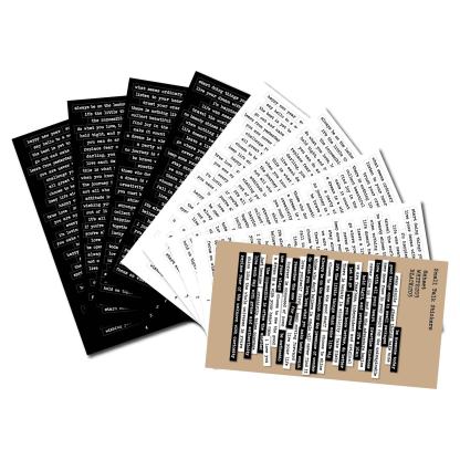 406PCS Vintage Small Talk Text Collection Stickers Scrapbooking-JournalTale