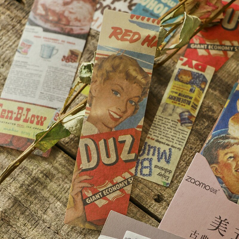 40pcs/pack Vintage Decor Stickers Kit for Junk Journal-JournalTale