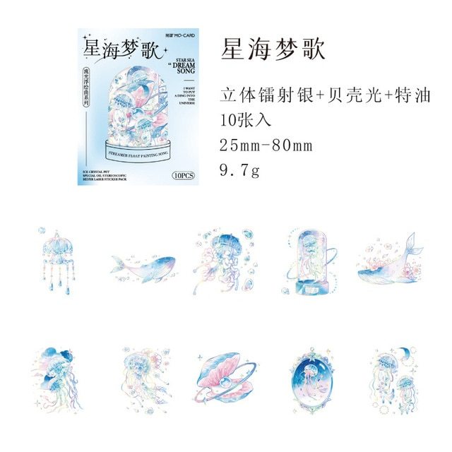 10pcs/1lot Stationery Sticker-JournalTale