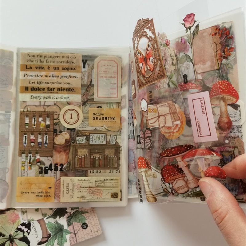 50 pcs Scrapbooking Adhesive Diy Stickers book-JournalTale