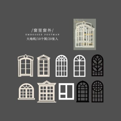 20 pcs Creativity Hollow out Decorative paper Diy  collage-JournalTale