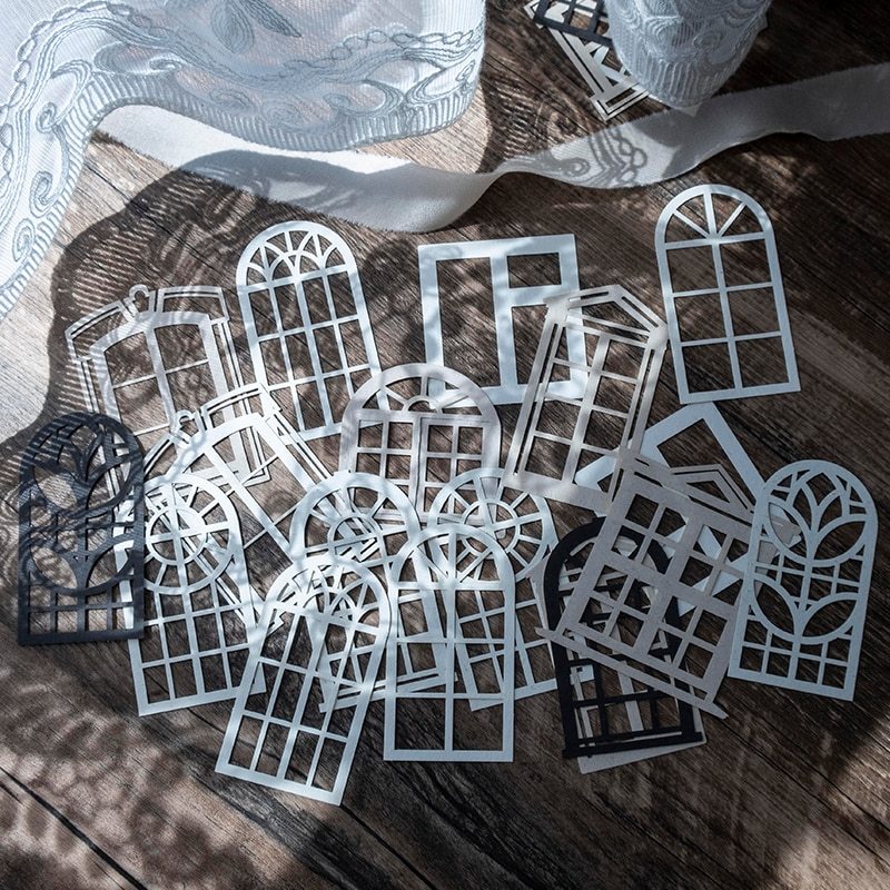 20 pcs Creativity Hollow out Decorative paper Diy collage-JournalTale