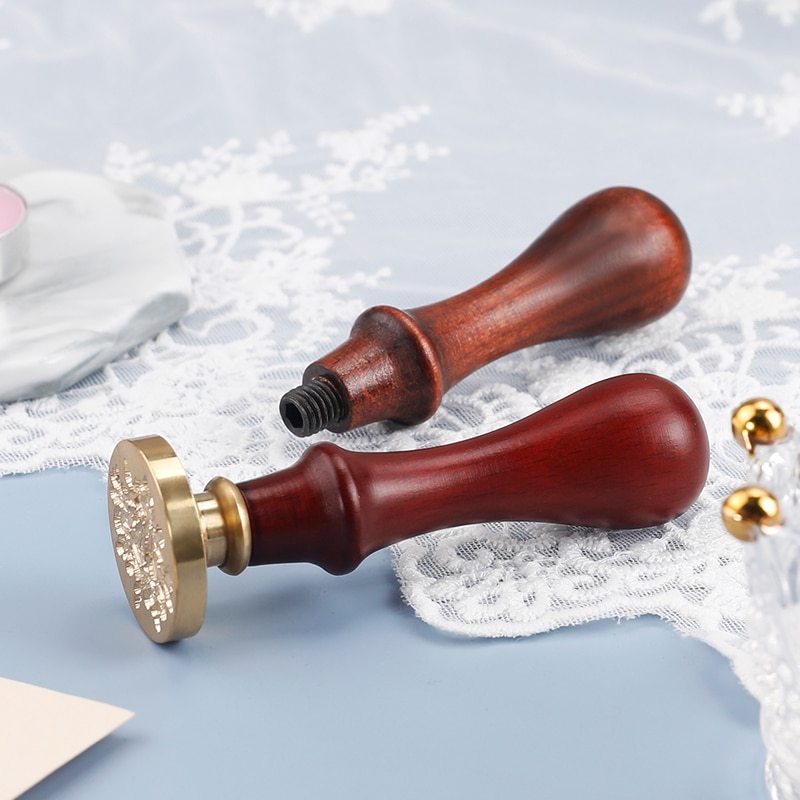 Retro Sealing Wax Spoon Wood Handle Sealing Wax stamp-JournalTale