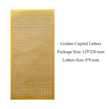 1 Sheet PVC Waterproof Durable Korean Golden Silver-JournalTale