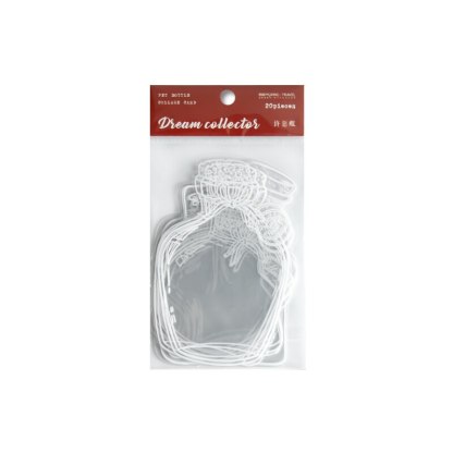 20pcs Transparency glass bottle PET Sticker Diy-JournalTale