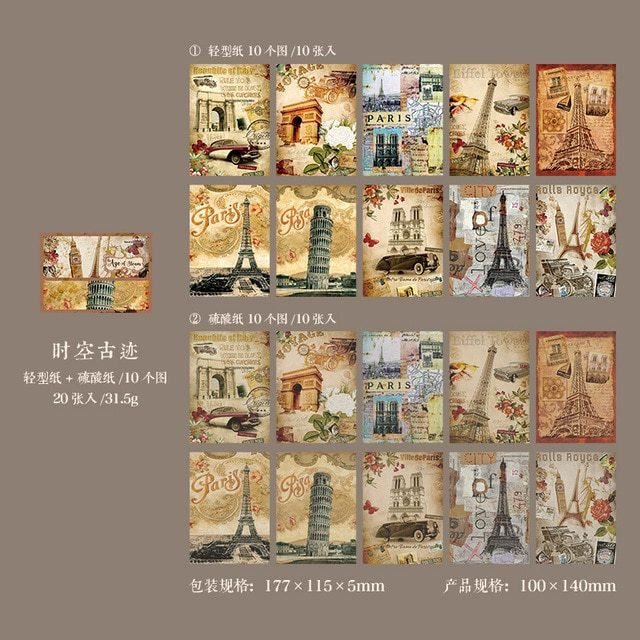 20pcs/lot Memo Pads Material Paper-JournalTale