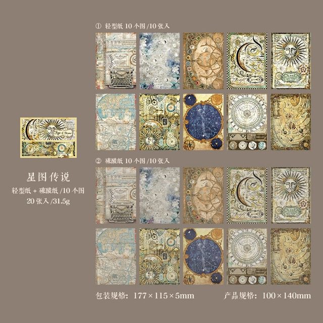 20pcs/lot Memo Pads Material Paper-JournalTale