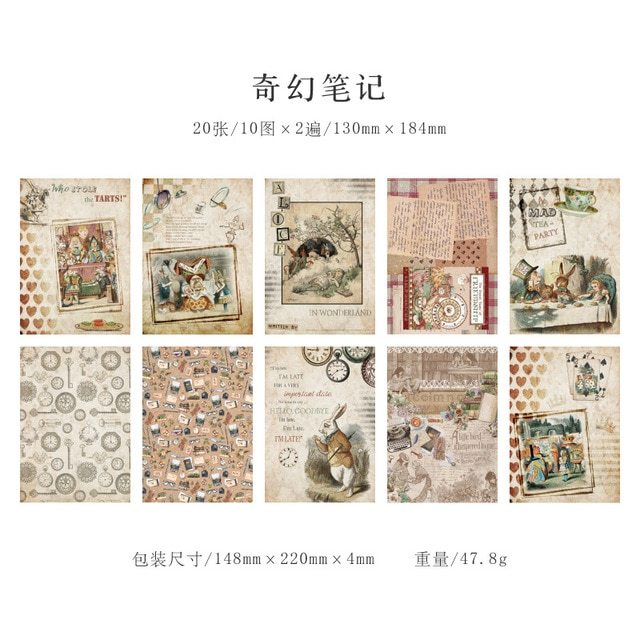 20pcs/lot Memo Pads Material Paper capsule Junk Journal-JournalTale