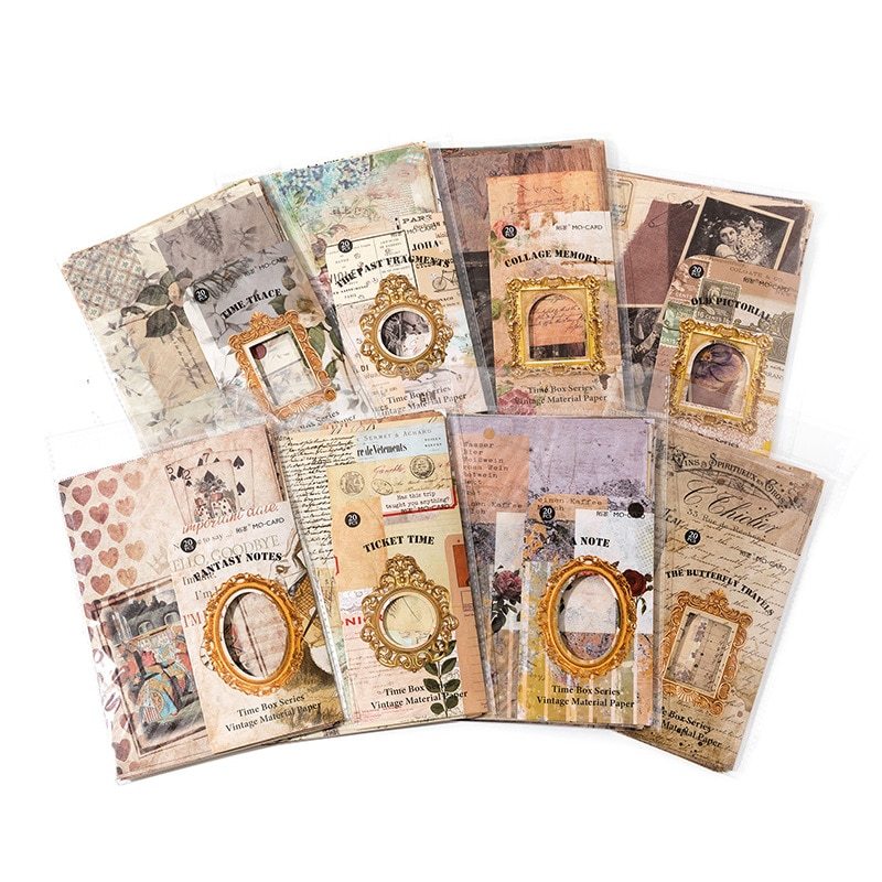 20pcs/lot Memo Pads Material Paper capsule Junk Journal-JournalTale